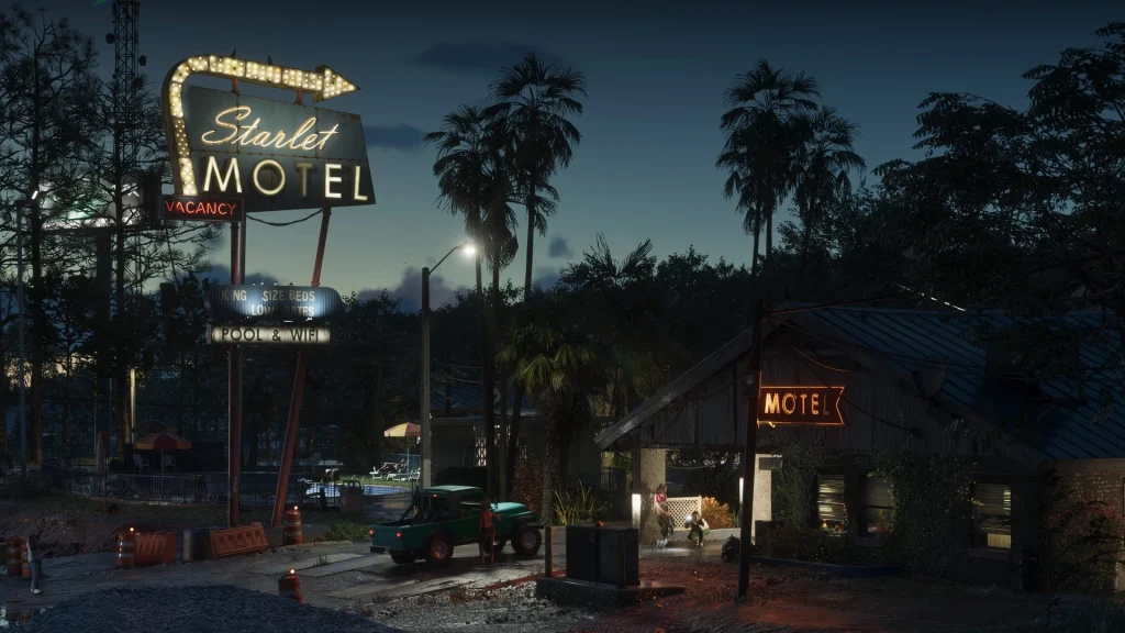 GTA VI presenterer Port Gellhorn som et synkende feriested med en aktiv kriminell økonomi