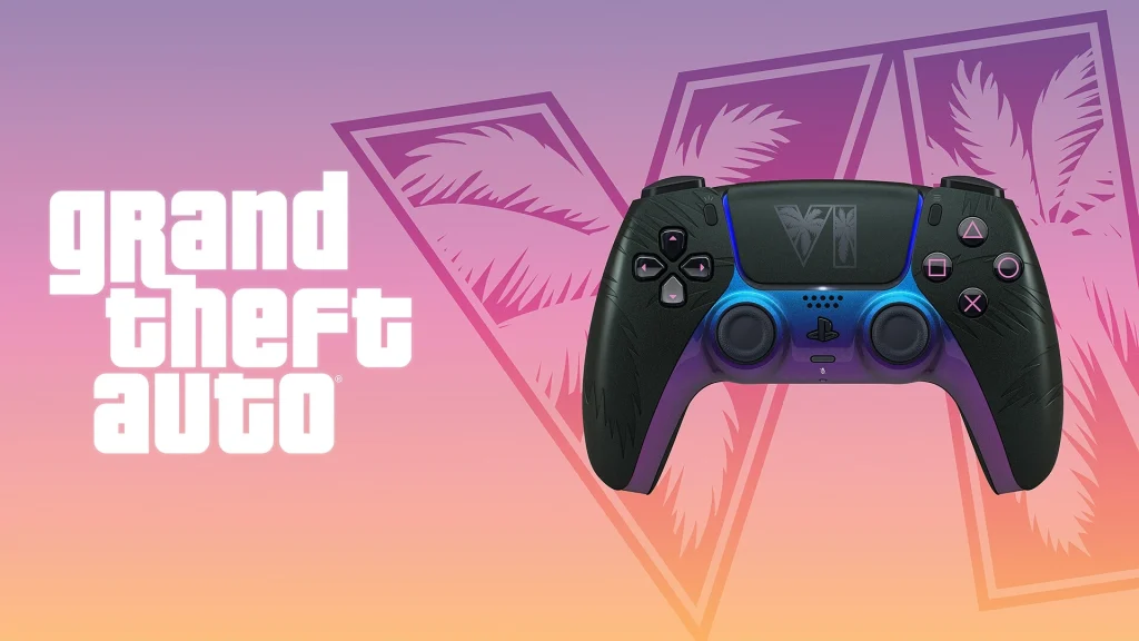 GTA VI-limiterte DualSense-kontrollere kommer med dagslys- og neondesign